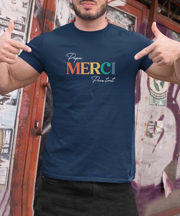 T-Shirt Papa merci pour tout Pour homme