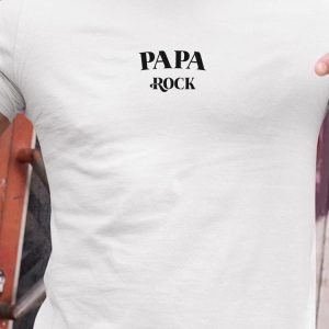 T-Shirt Papa rock Pour homme