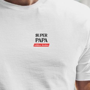 T-Shirt Super Papa edition limitee Pour homme