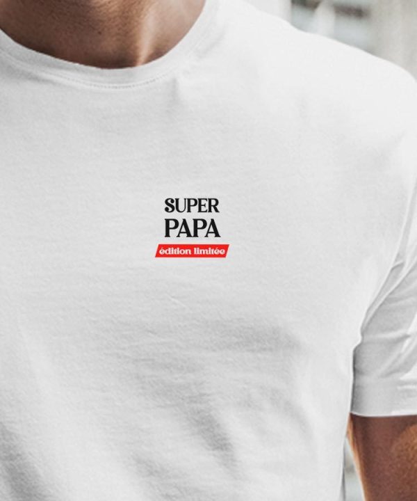 T-Shirt Super Papa edition limitee Pour homme