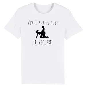 T-Shirt Vive l’agriculture, Je Labourre – Pour Homme