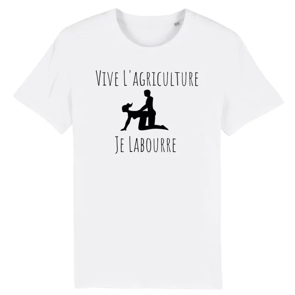 T-Shirt Vive l’agriculture, Je Labourre – Pour Homme