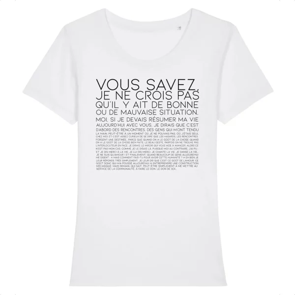 T shirt Citation Otis Vous Savez