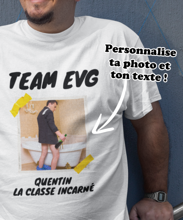 T-shirt EVG – Team EVG avec photo