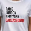 T-shirt Paris London New york personnalise