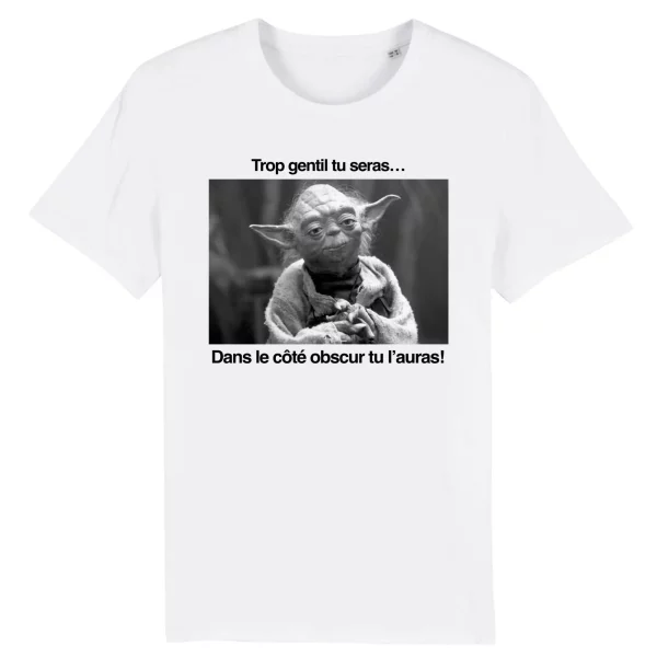 T shirt Star Wars Yoda, dans le cote obscur tu l’auras – Pour Homme