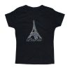 T-shirt Tour Eiffel strass Luxe