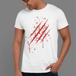 T-shirt griffes de sang