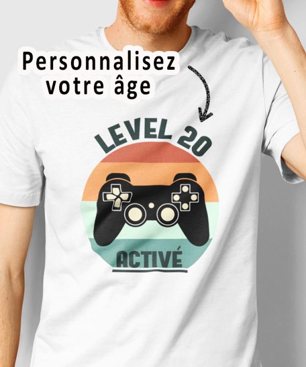 Tee-Shirt Anniversaire Level Active