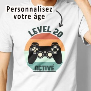Tee Shirt Anniversaire Level Active 4