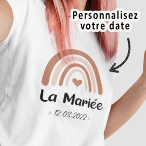 Tee-Shirt Arc En Ciel La Mariee pour femme 2 Tee Shirt Arc En Ciel La Mariee pour femme 3