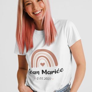 Tee-Shirt Arc En Ciel Team pour femme