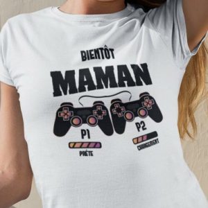 Tee Shirt Bientot Maman Geek pour femme 3