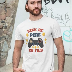Tee-Shirt Geek de Pere en Fils