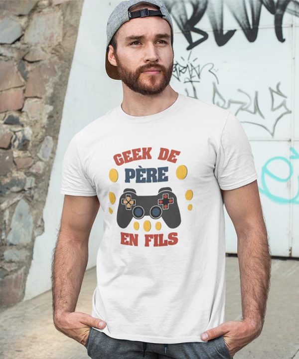 Tee-Shirt Geek de Pere en Fils