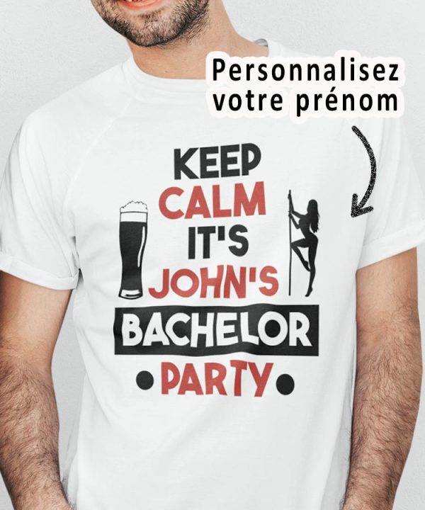 Tee-Shirt Keep Calm Bachelor