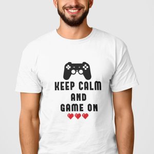 Tee-Shirt Keep Calm and Game On Tee-Shirt Keep Calm and Game On