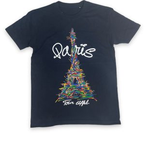 Tee Shirt Tour Eiffel Paris Graffiti 1