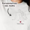 Tee-shirt – Couple dessin personnalise – Pour femme