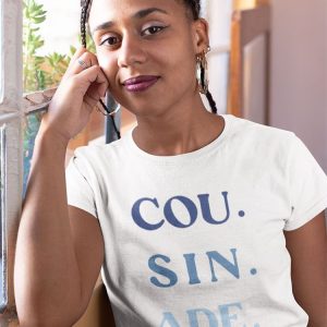 Tee-shirt – Cousinade bleu – Femme