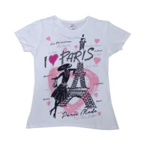 Tee shirt La dame habillee en noir