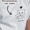 Tee-shirt – Love chaton personnalise – Pour femme