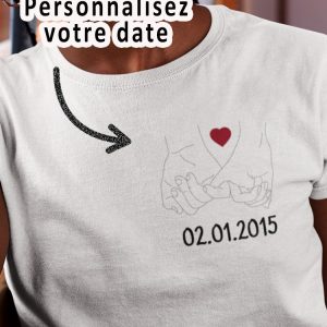Tee-shirt – Main date – Pour femme