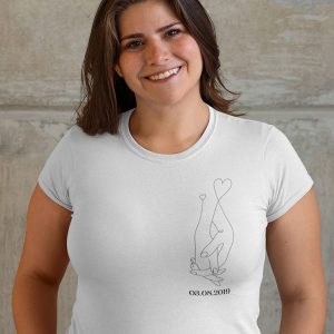 Tee-shirt – Main entrelace ballon – Pour femme