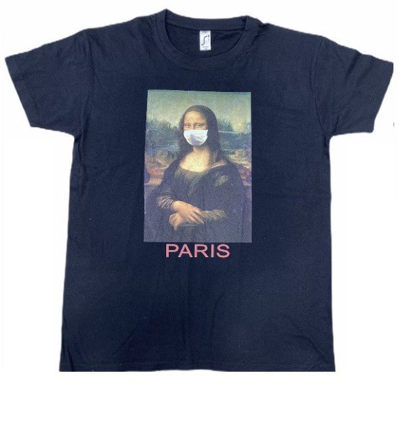 Tee shirt Mona Lisa la Joconde avec masque