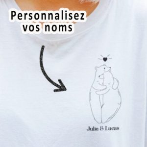 Tee-shirt – Ours entrelace – Pour femme