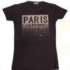 Tee shirt Paris France STRASS