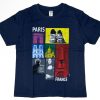 Tee shirt Paris France marine