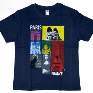 Tee shirt Paris France marine Tee shirt Paris France marine