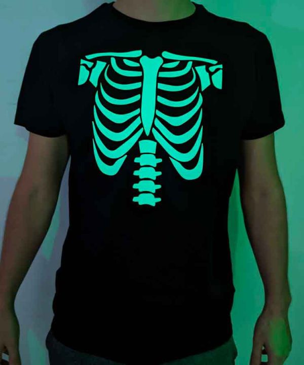 Tee-shirt Squelette Phosphorescent