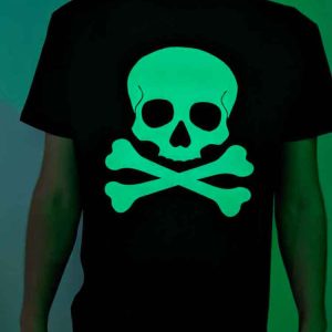 Tee-shirt Tete de Mort Phosphorescent Tee-shirt Tete de Mort Phosphorescent