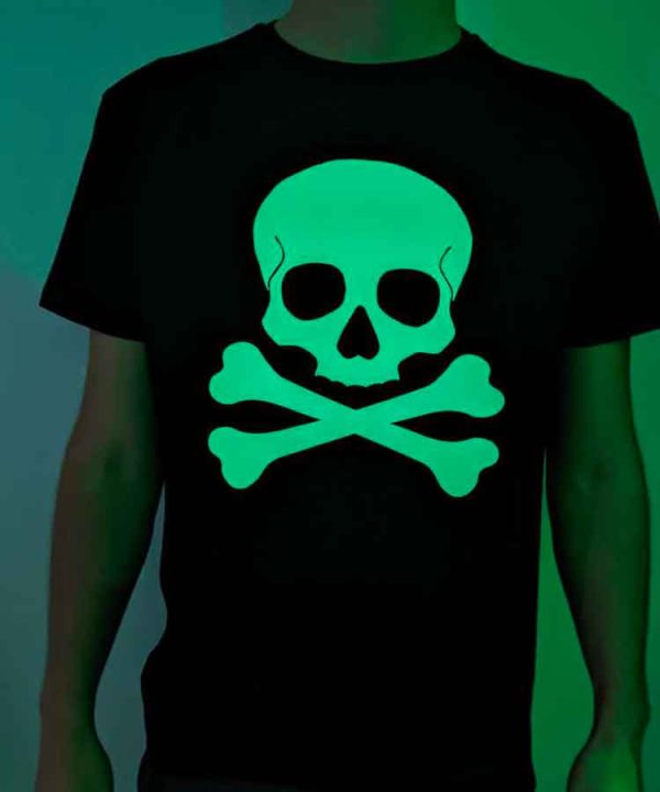 Tee-shirt Tete de Mort Phosphorescent