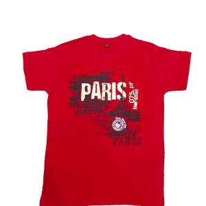 Tee shirt Tour Eiffel 75 France rouge