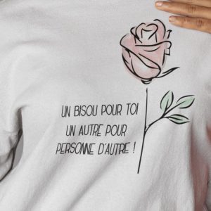 Tee-shirt – Un bisou pour toi – Femme Tee-shirt – Un bisou pour toi – Femme
