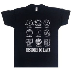 Tee shirt souvenir HISTOIRE DE L’ART Tee shirt souvenir HISTOIRE DE L’ART
