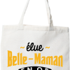 Tote bag coton recycle elue belle-maman en or
