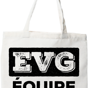 Tote bag coton recycle equipe de choc Tote bag coton recycle equipe de choc