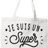 Tote bag coton recycle je suis un super enseignant