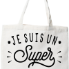 Tote bag coton recycle je suis un super jardinier