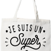 Tote bag coton recycle je suis un super maraicher