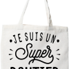 Tote bag coton recycle je suis un super routier