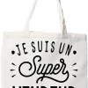 Tote bag coton recycle je suis un super vendeur