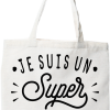 Tote bag coton recycle je suis un super veterinaire
