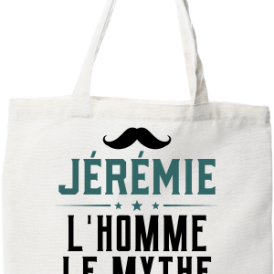Tote bag coton recycle jeremie l_homme le mythe la legende Tote bag coton recycle jeremie l_homme le mythe la legende