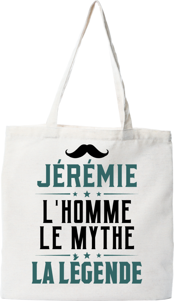 Tote bag coton recycle jeremie l_homme le mythe la legende