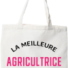 Tote bag coton recycle la meilleure agricultrice au monde